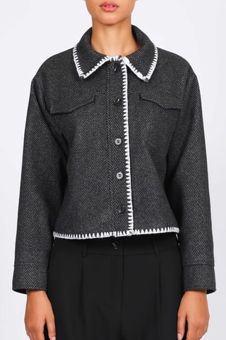 Chaqueta - Negro jaspeado