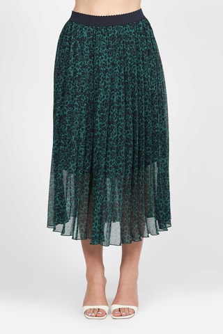 Falda midi - Verde claro