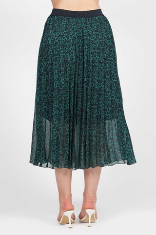 Falda midi - Verde claro