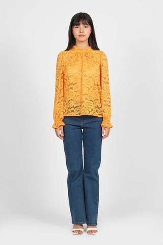 Top de encaje - Naranja