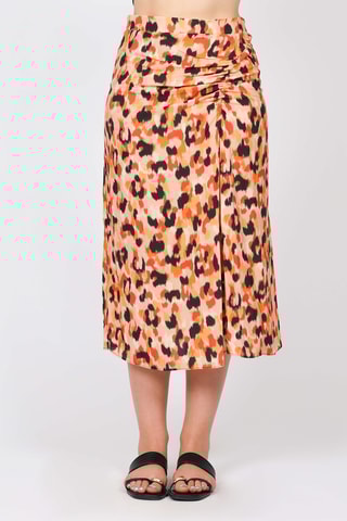 Falda midi - Naranja