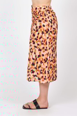 Falda midi - Naranja