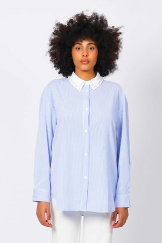 Camisa - Azul claro y blanco