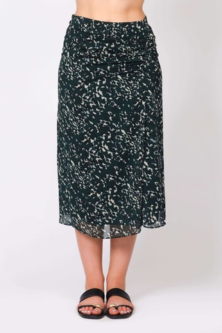 Falda midi - Verde oscuro