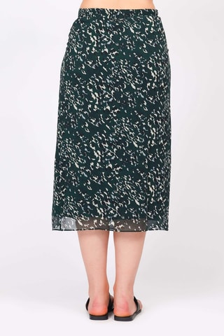 Falda midi - Verde oscuro