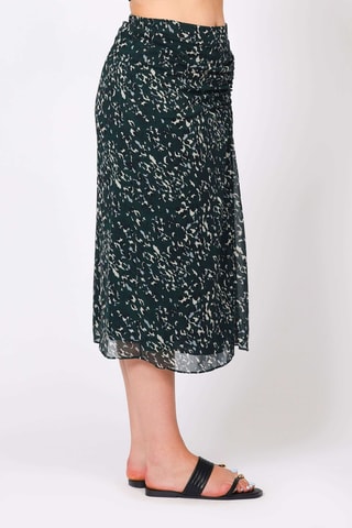 Falda midi - Verde oscuro