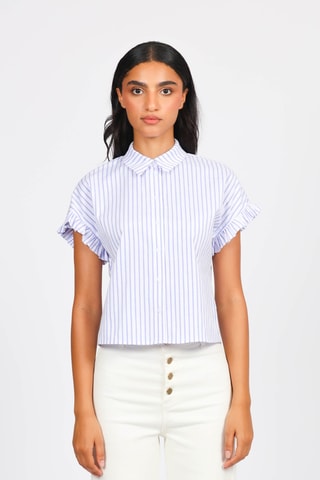 Camisa - Celeste y blanco