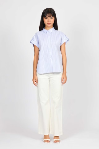 Camisa - Celeste y blanco