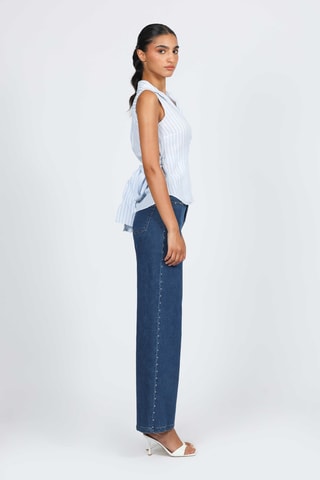 Camisa - Blanco y celeste