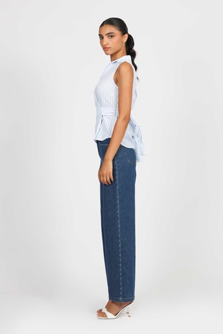 Camisa - Blanco y celeste