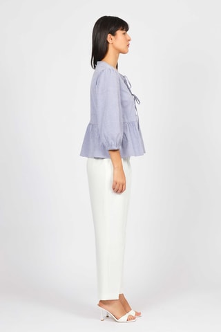 Blusa - Celeste y blanco