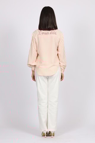 Camisa - Blanco y naranja