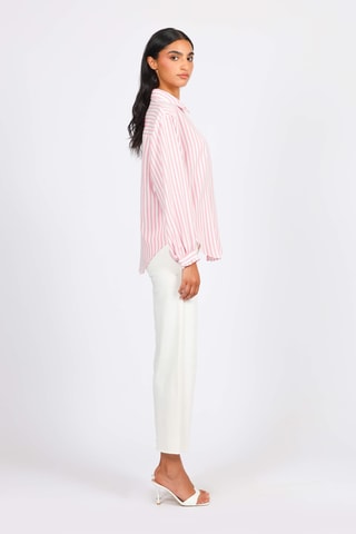 Camisa - Blanco y rosa
