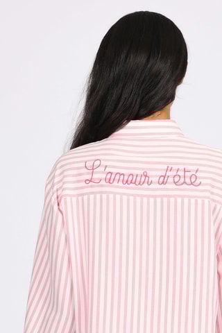 Camisa - Blanco y rosa