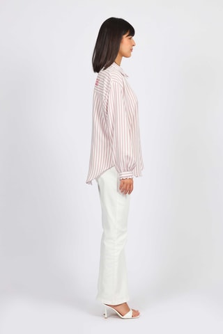 Camisa - Blanco y violeta