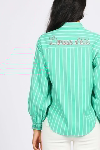 Camisa - Verde y rosa