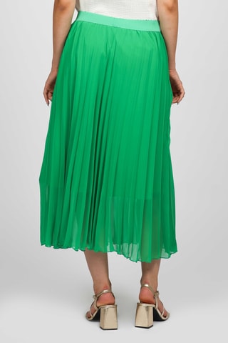 Falda plisada - Verde claro