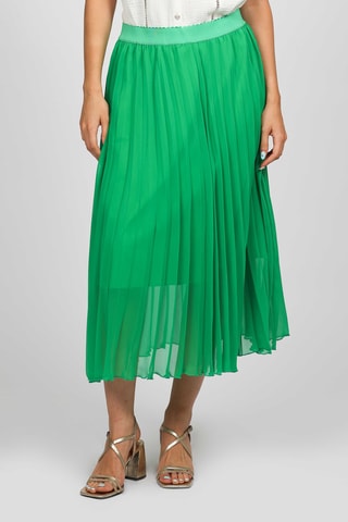 Falda plisada - Verde claro