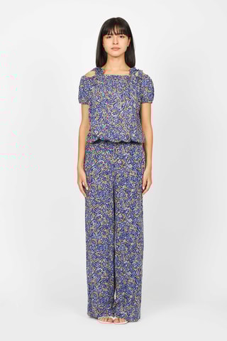 Pantalón de tiro alto - Índigo