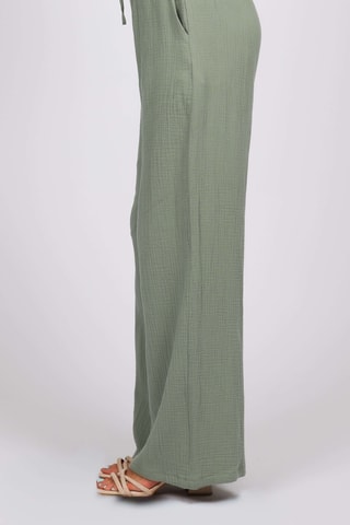 Pantalón de tiro alto - Caqui