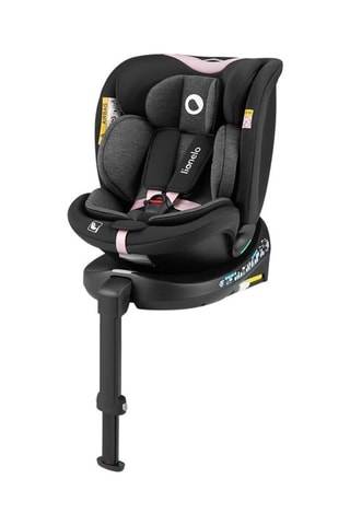 Autostoeltje en Houder ISOFIX Navy I-SIze - Zwart en Roze -  Groep 0+/1/2/3