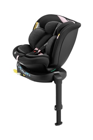 Autostoeltje en Houder ISOFIX Navy I-SIze - Zwart en Roze -  Groep 0+/1/2/3