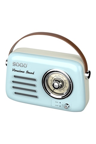 Radio rétro rechargeable - Bleu