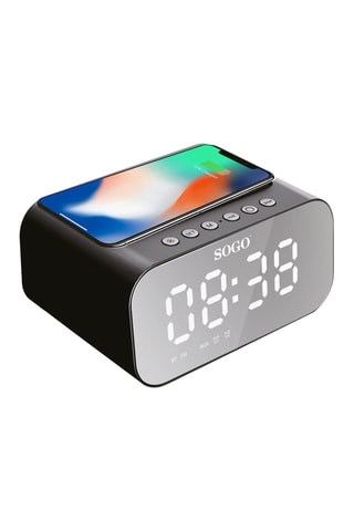 Réveil rechargeable et chargeur - 5 W - Noir