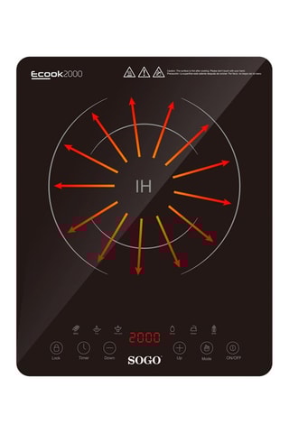 Plaque à induction - 2000 W - 1 brûleur