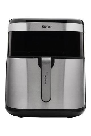 Friteuse à air en acier inoxydable, céramique et silicone - 10 l