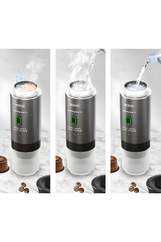 Cafetière portable rechargeable - 60 ml - 72 W