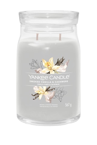 Bougie parfumée jarre grand modèle Signature - Vanille fumée & cachemire