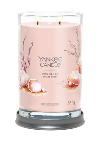 Bougie parfumée jarre grand modèle Signature - Sables roses