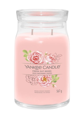 Vela perfumada jarra modelo grande Signature - Roses fraîchement coupées