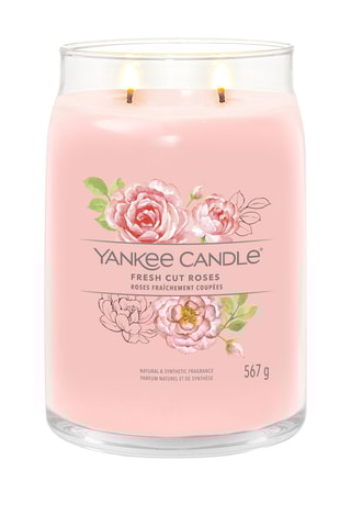 Vela perfumada jarra modelo grande Signature - Roses fraîchement coupées