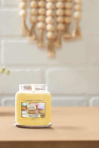 Bougie parfumée jarre moyen modèle - Gâteau à la vanille