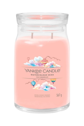 Vela perfumada jarra grande modelo Signature - Céus aquarelas