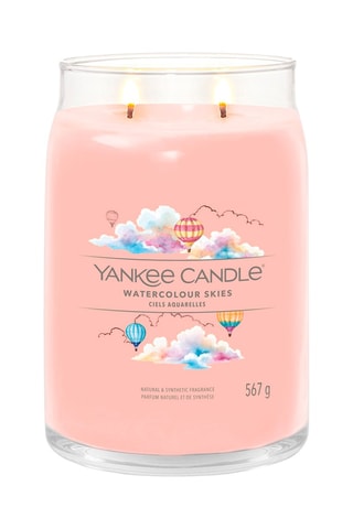 Vela perfumada jarra grande modelo Signature - Céus aquarelas