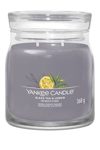 Bougie parfumée jarre moyen modèle - Thé noir et citron