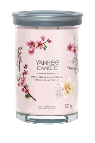 Bougie parfumée jarre grand modèle - Cerise rose et vanille