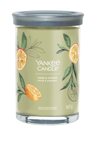 Bougie parfumée jarre grand modèle Signature - Sauge et agrumes