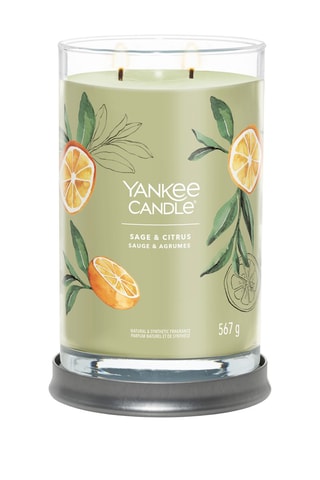 Bougie parfumée jarre grand modèle Signature - Sauge et agrumes