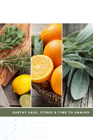 Bougie parfumée jarre grand modèle Signature - Sauge et agrumes