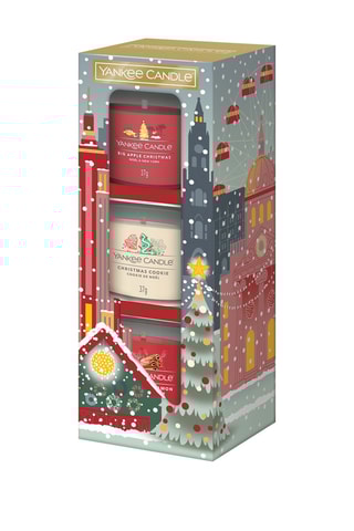 Coffret 3 velas votivas em vidro