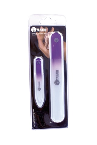 2 Glazen Nagelvijlen - 9/14 cm