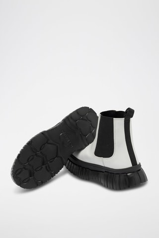 Bottines en cuir - Blanc