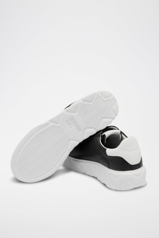 Baskets plateformes en cuir - Noir