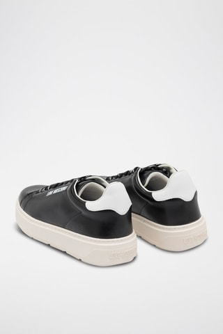 Baskets plateformes en cuir - Noir