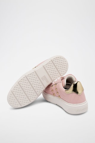 Baskets plateformes en cuir - Rose