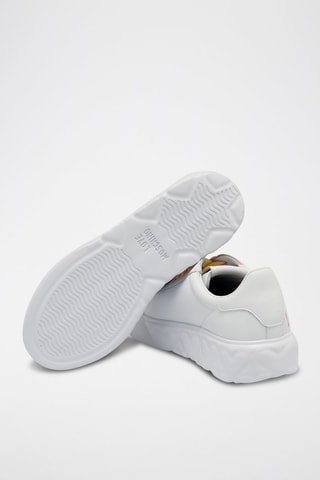 Sneakers plateformes en cuir - Blanc